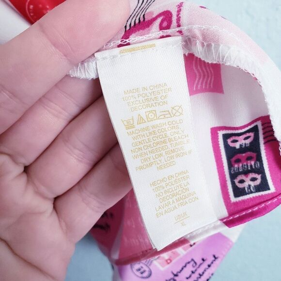 Kate Spade Love Letters Pajama Top - Picture 6 of 7